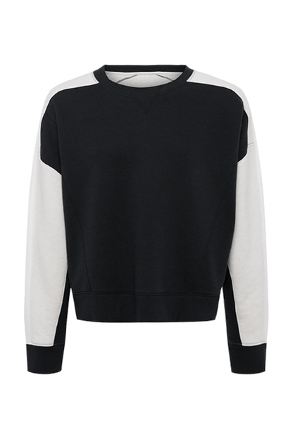 Vintage Fleece Sideline Crew | Black/Bone