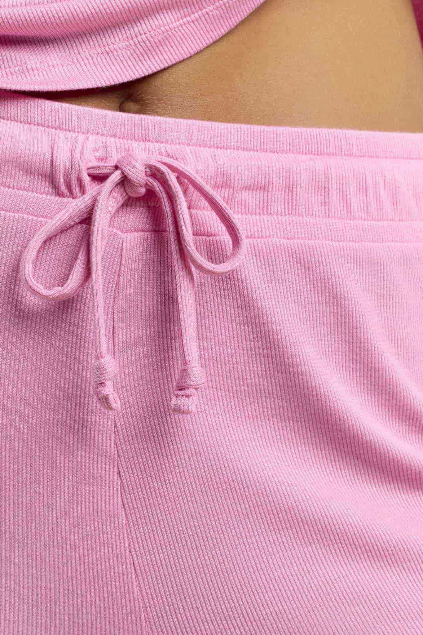 Ribbed Pajama Set | Bubblegum Pink