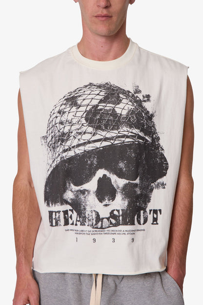 Head Shot Tank - Off White