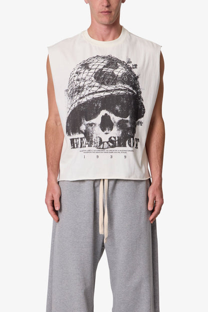 Head Shot Tank - Off White
