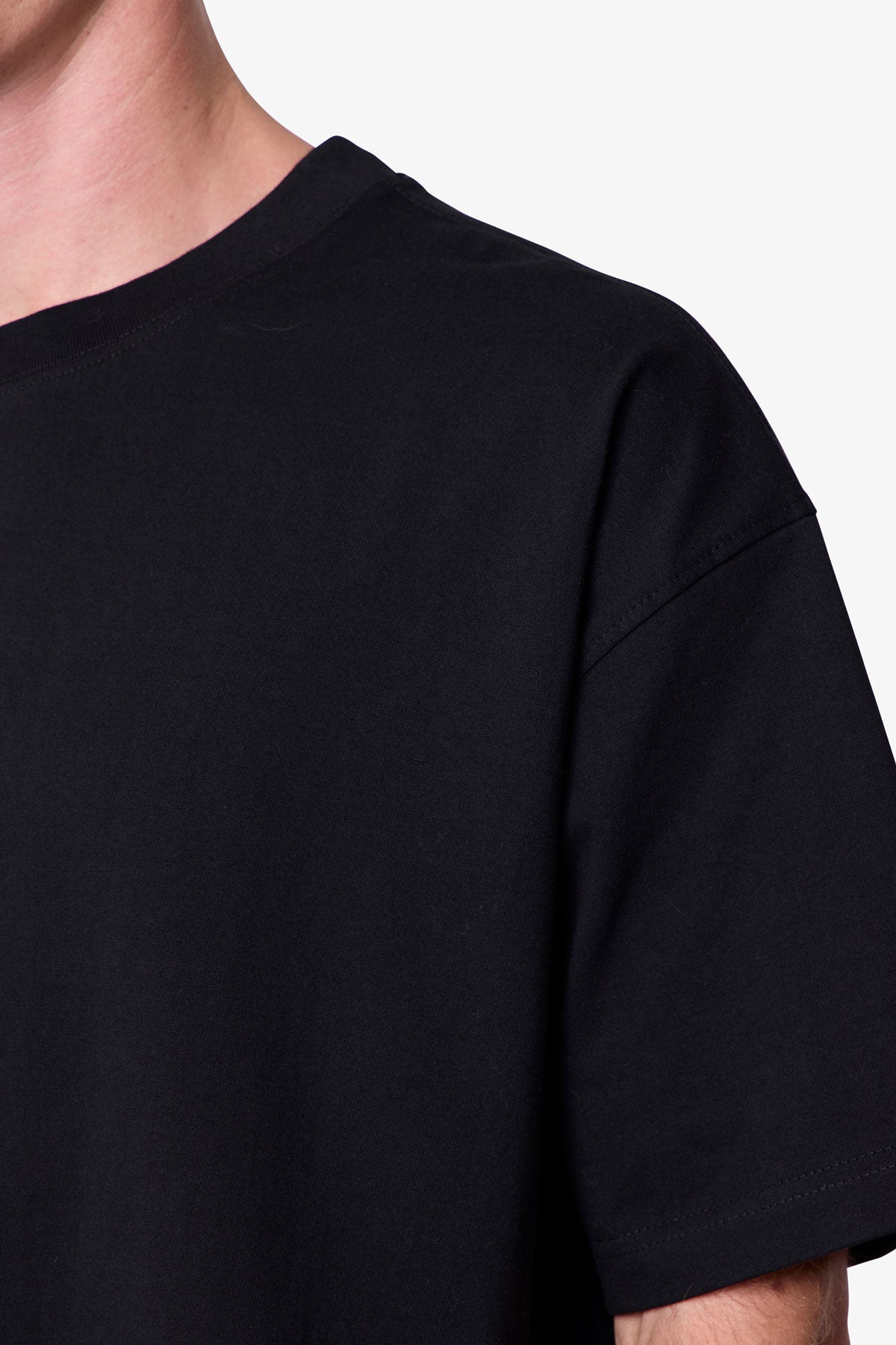 Heavy Basic Boxy Tee - Black