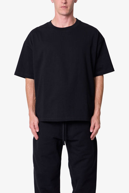 Heavy Basic Boxy Tee - Black