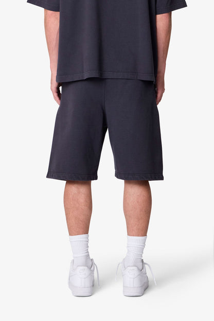 Heavy Basic Sweatshorts - Washed Black