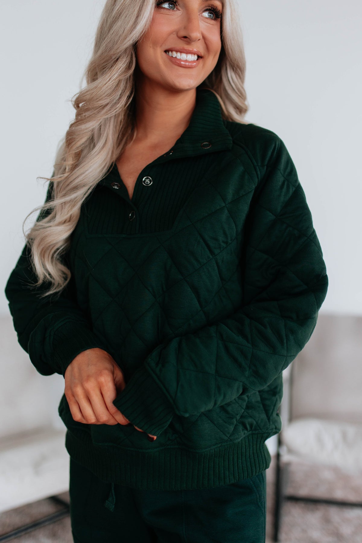Senara Quilted Pullover
