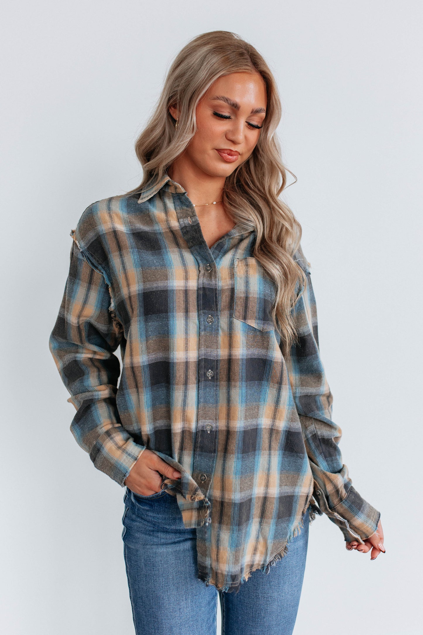 Reed Flannel Top