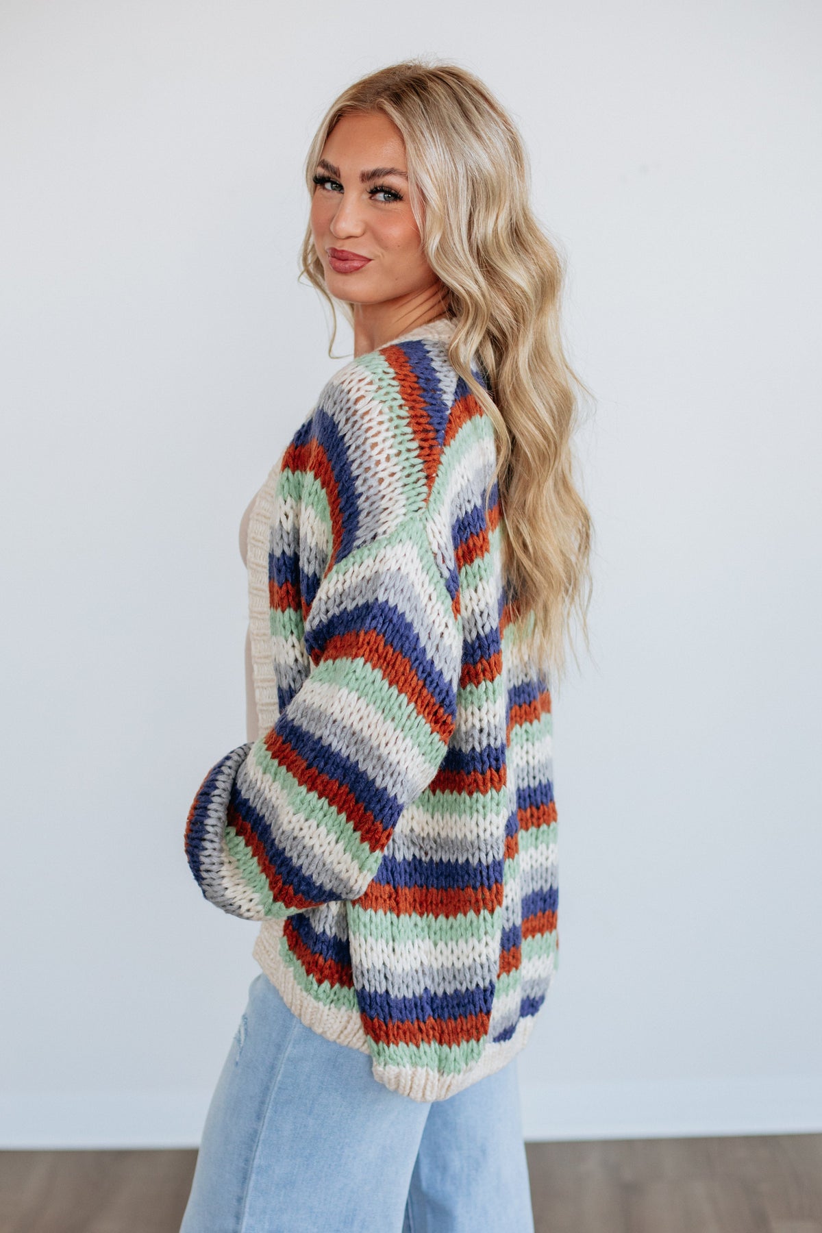Noella Striped Cardigan