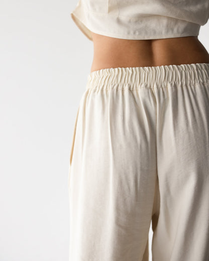 Serena Drawstring Trousers | Ivory