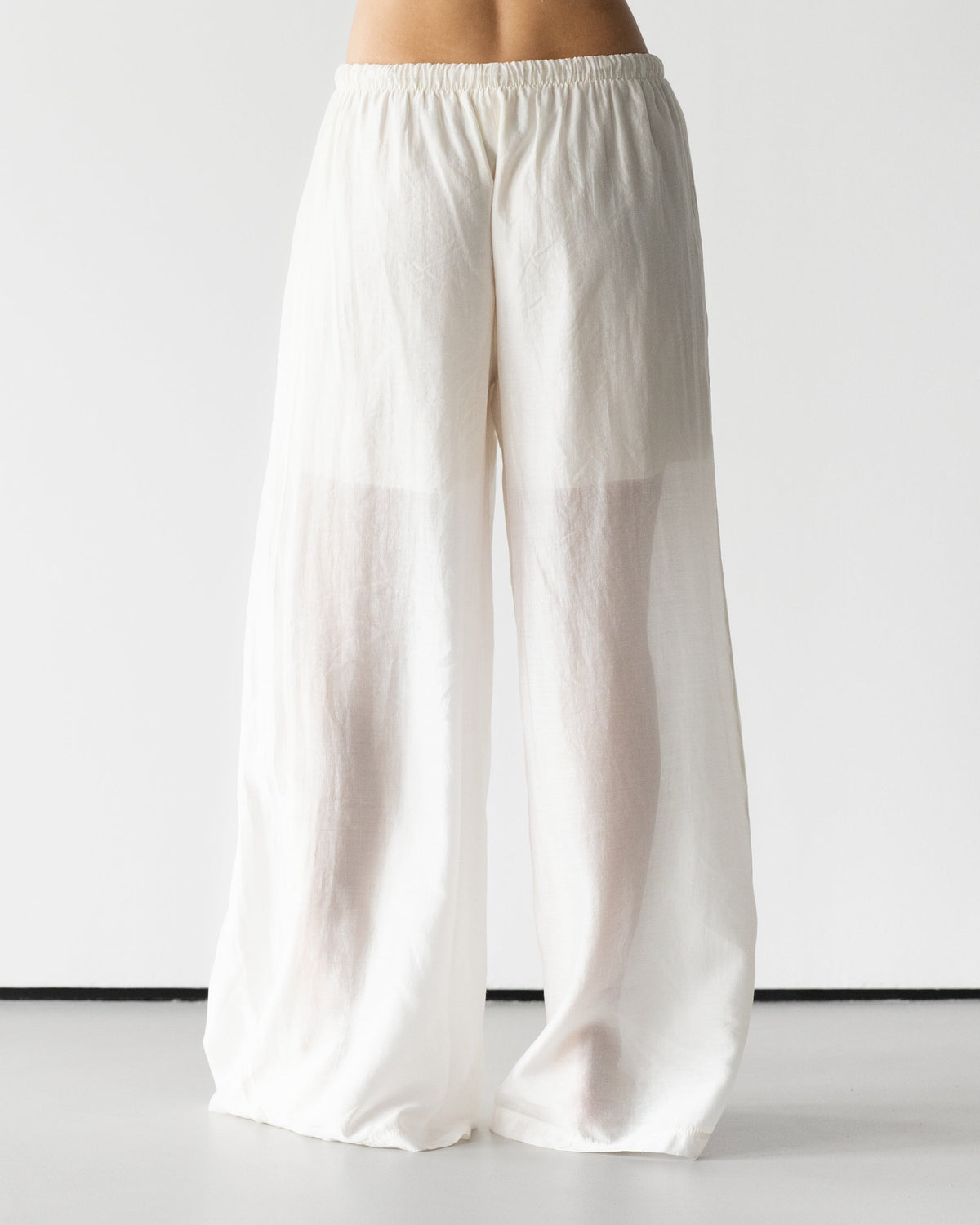 Clotilde Lightweight Elastic Waist Pants | Ivory