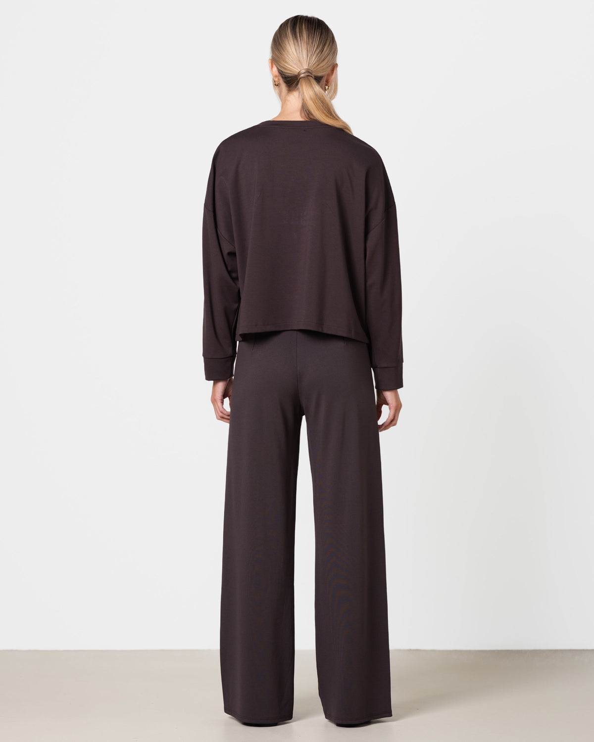 Yumi Striped Top | Chocolate Brown