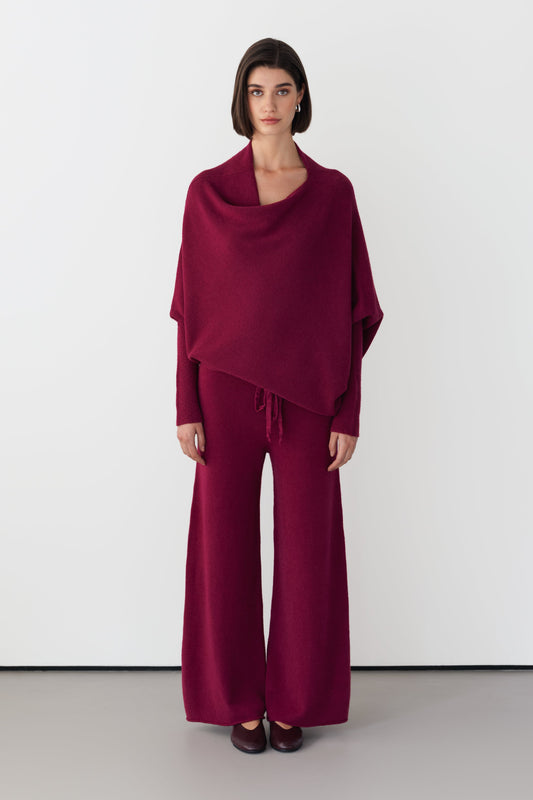 Relaxed Pants | Burgundy