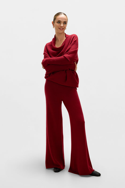 Relaxed Pants | Carmine Red