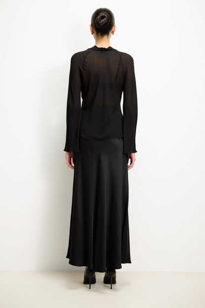 Serafina Chiffon Blouse | Black