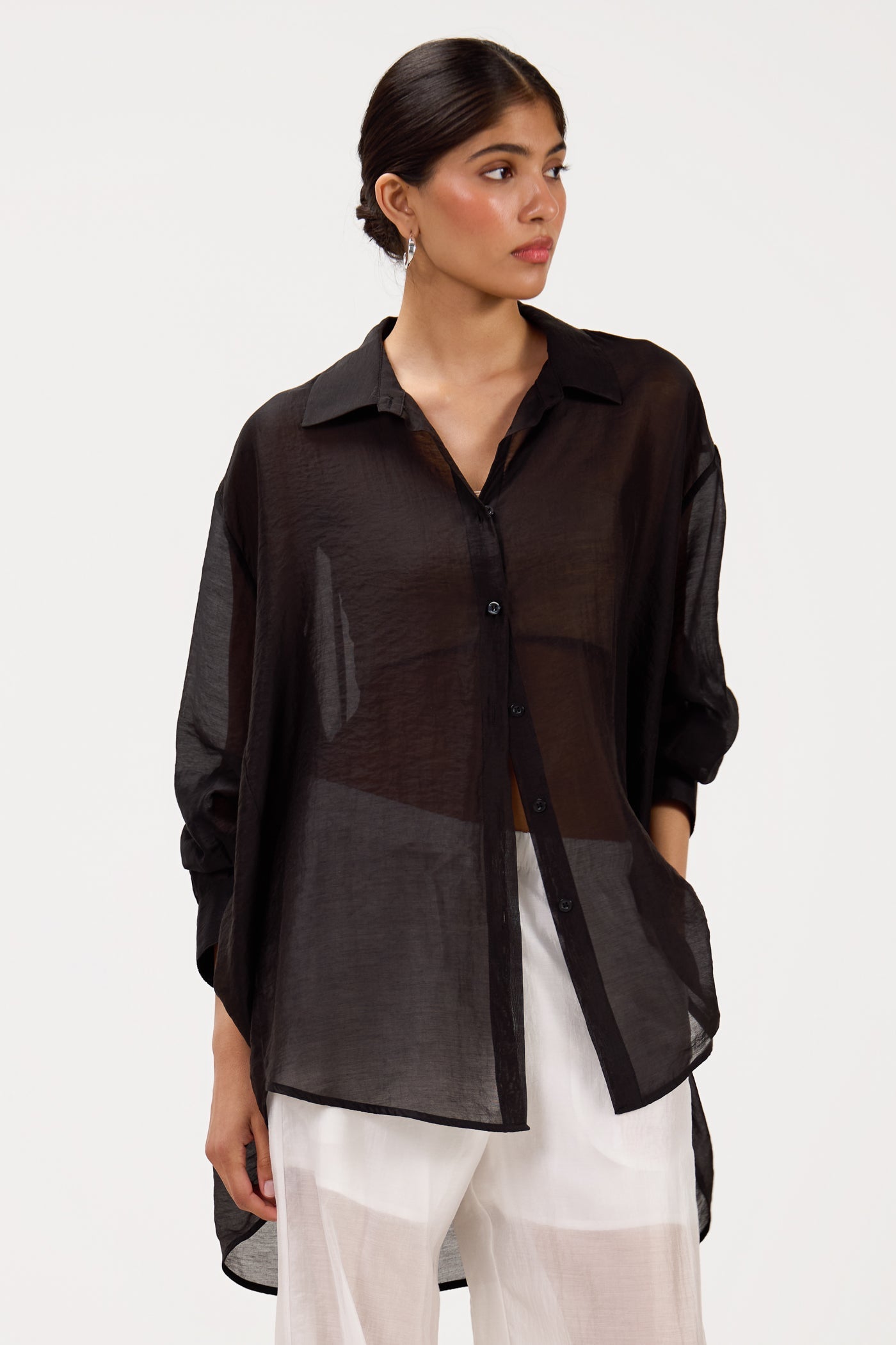 Jemima Oversized Shirt | Black