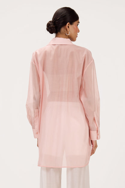 Jemima Oversized Shirt | Pastel Pink