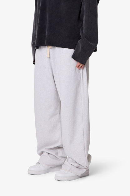 Lightweight Ultra Baggy Sweatpants - Heather Grey