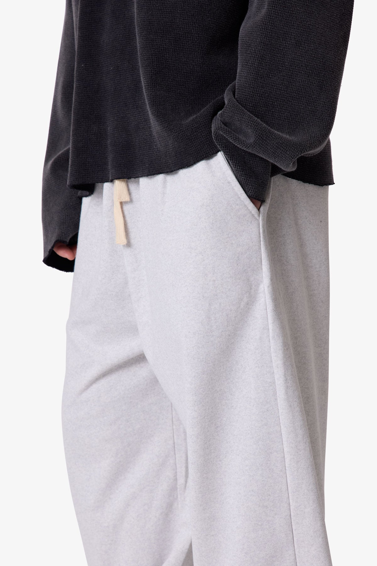 Lightweight Ultra Baggy Sweatpants - Heather Grey