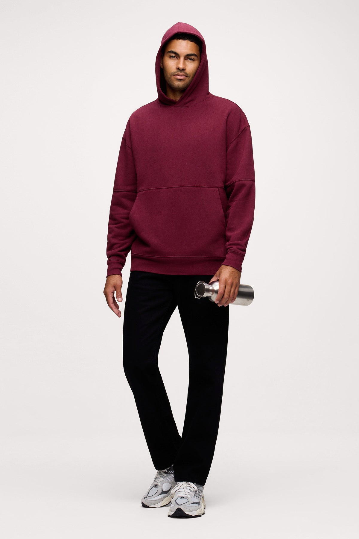 Vintage Fleece Men's Hoodie | Ruby