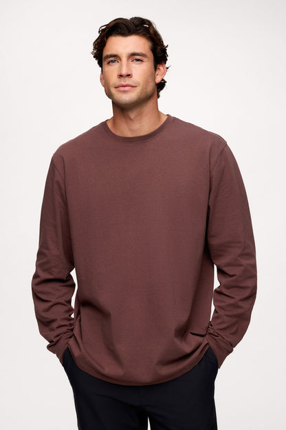 Vintage Cotton Men's Long Sleeve Everyday T-Shirt