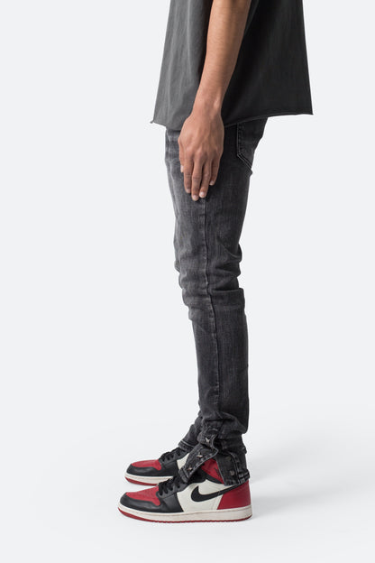 M588 Snap Slim Denim - Washed Black