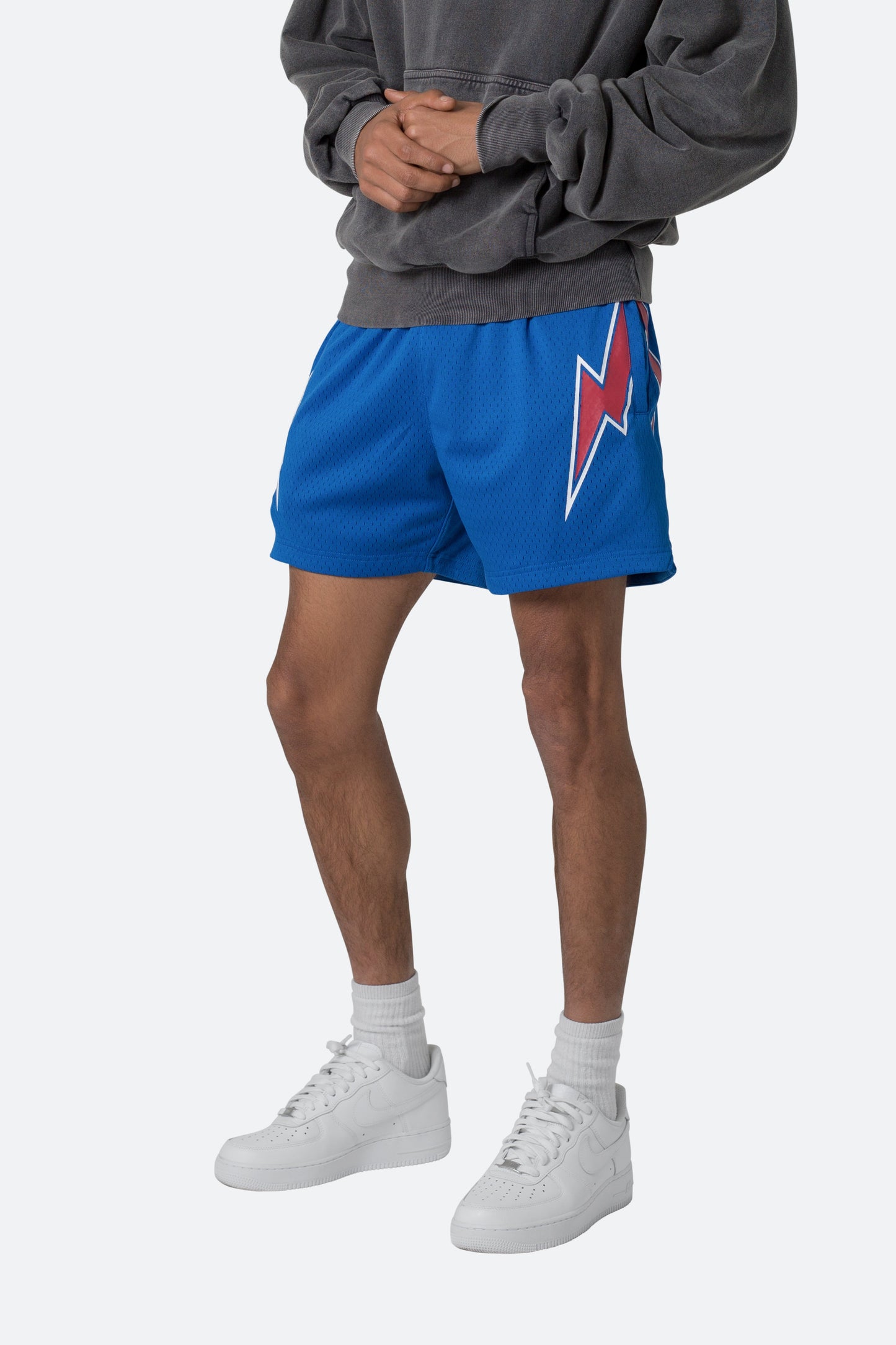 Mesh Basketball Shorts - Blue/Red
