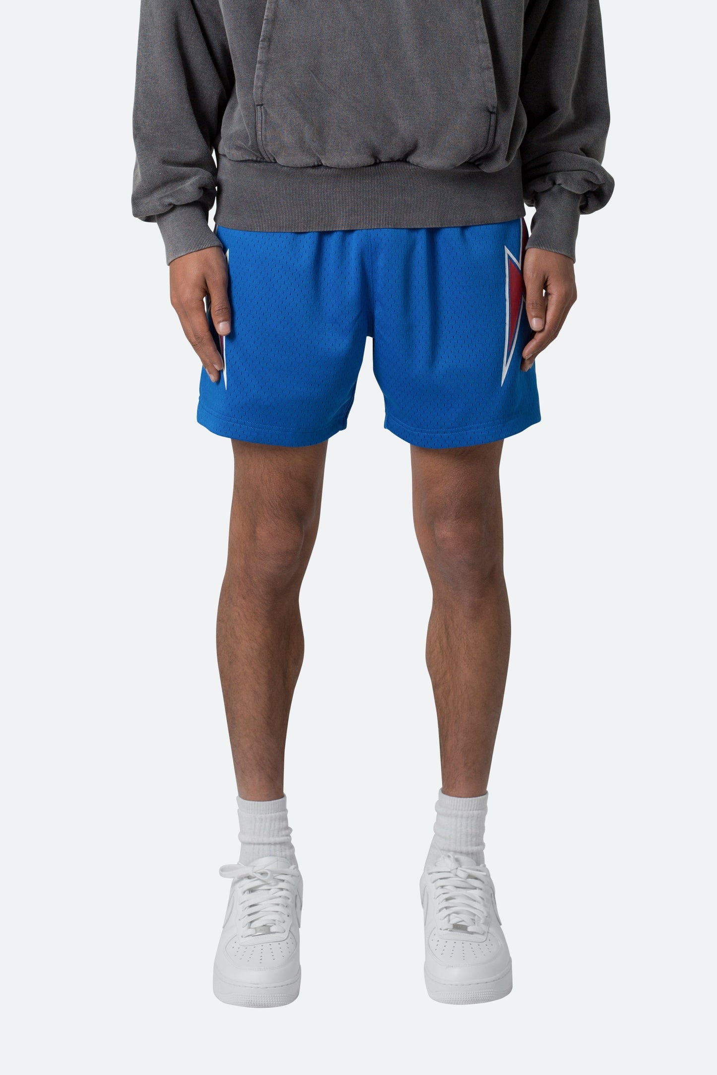 Mesh Basketball Shorts - Blue/Red