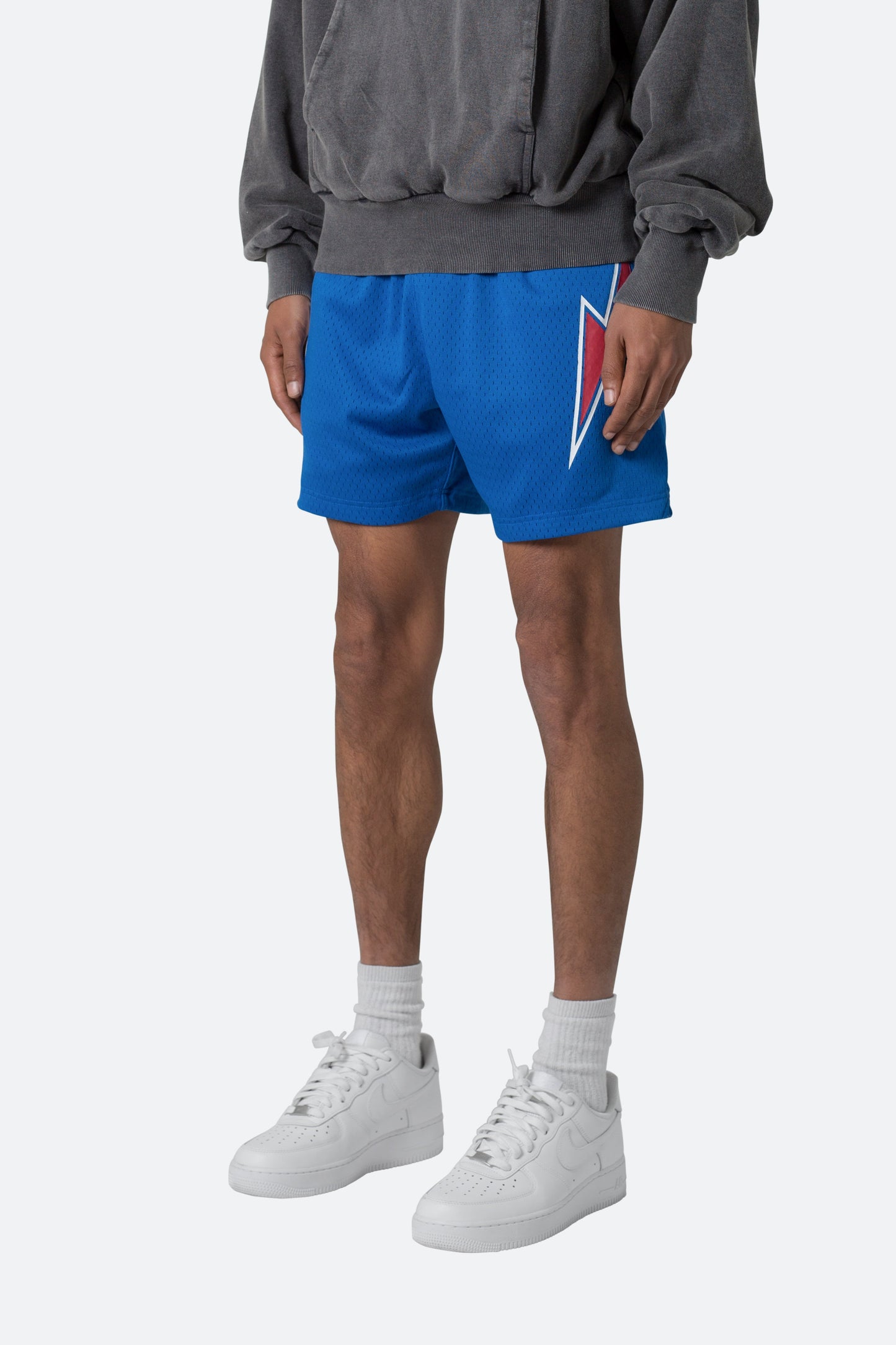 Mesh Basketball Shorts - Blue/Red