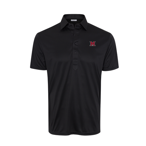 Miami Ohio Semi-Spread Collar Polo Black