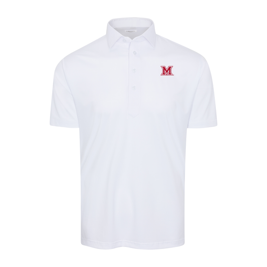 Miami Ohio Semi-Spread Collar Polo White