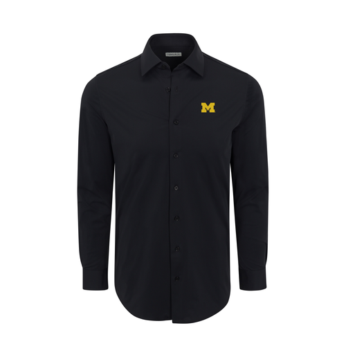 Michigan Apex Performance Dress Shirt Black