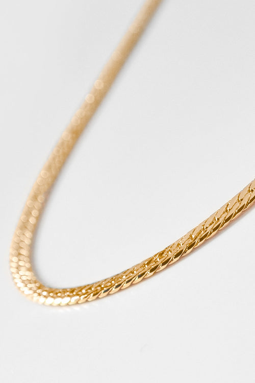 MINI DANI HERRINGBONE NECKLACE BY THATCH