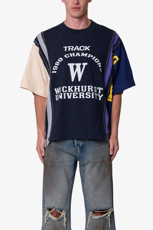 Multi Paneled Track Tee - Multi