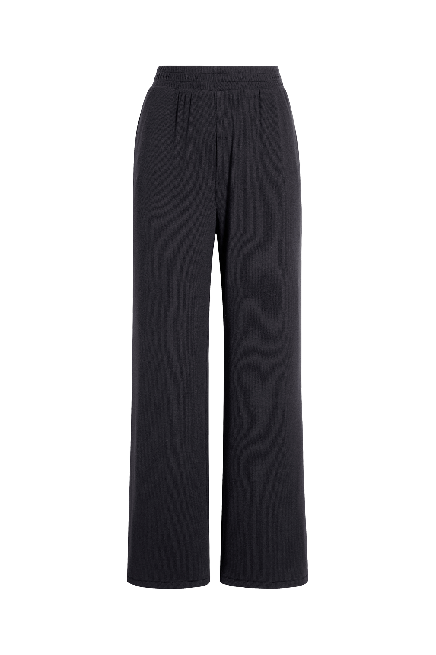 Slinky Rib Lounge Pant | Black