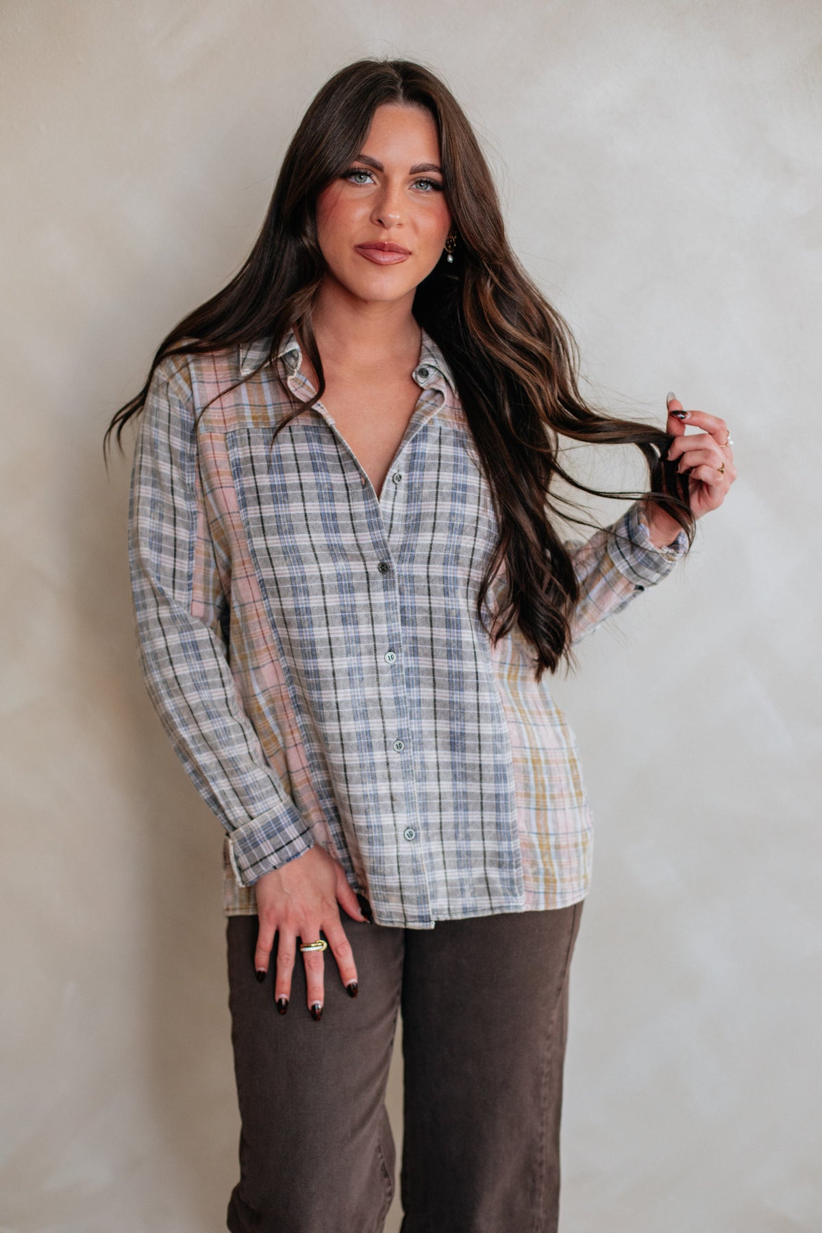 Teigan Flannel Top