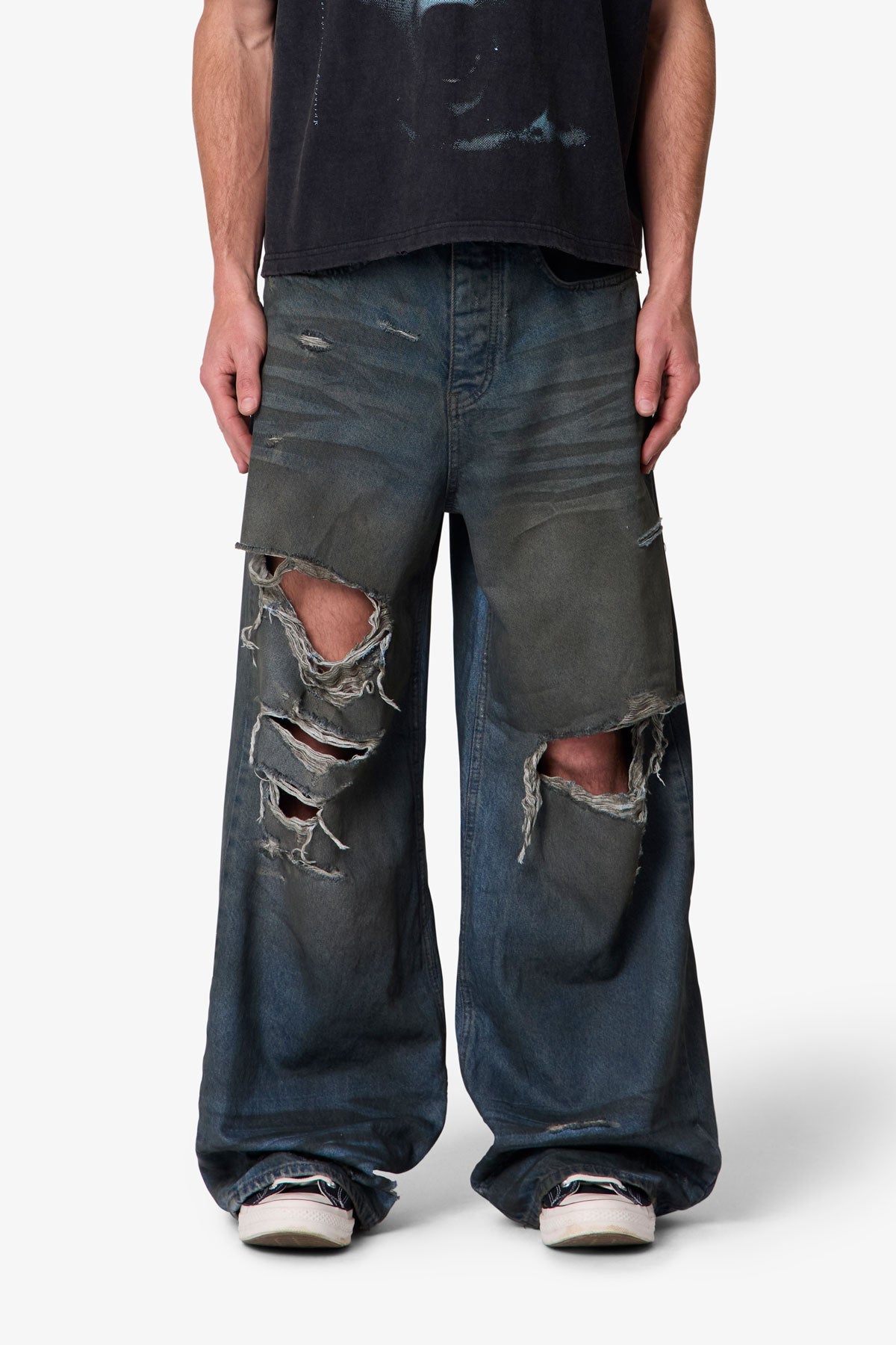 Oil Stain Rave Denim - Blue
