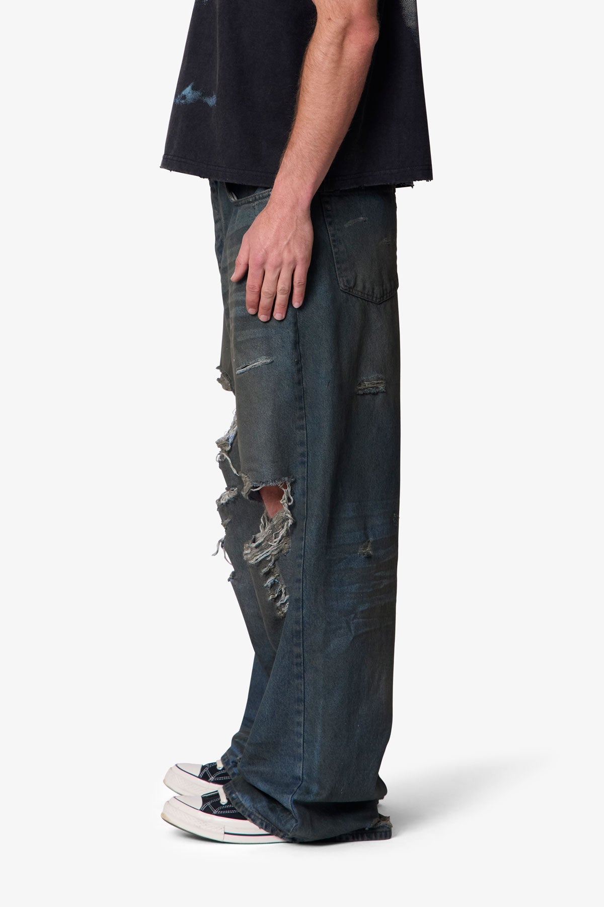 Oil Stain Rave Denim - Blue