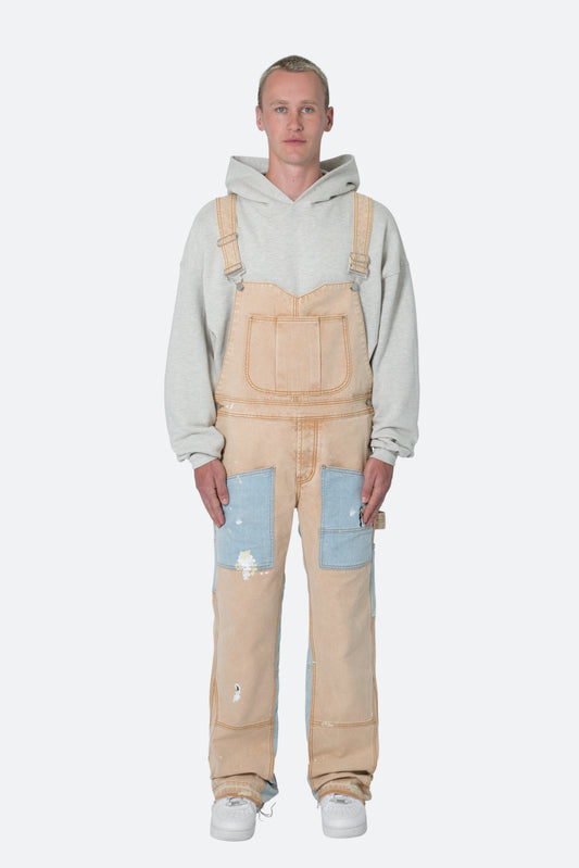 Painter Flare Overalls - Khaki