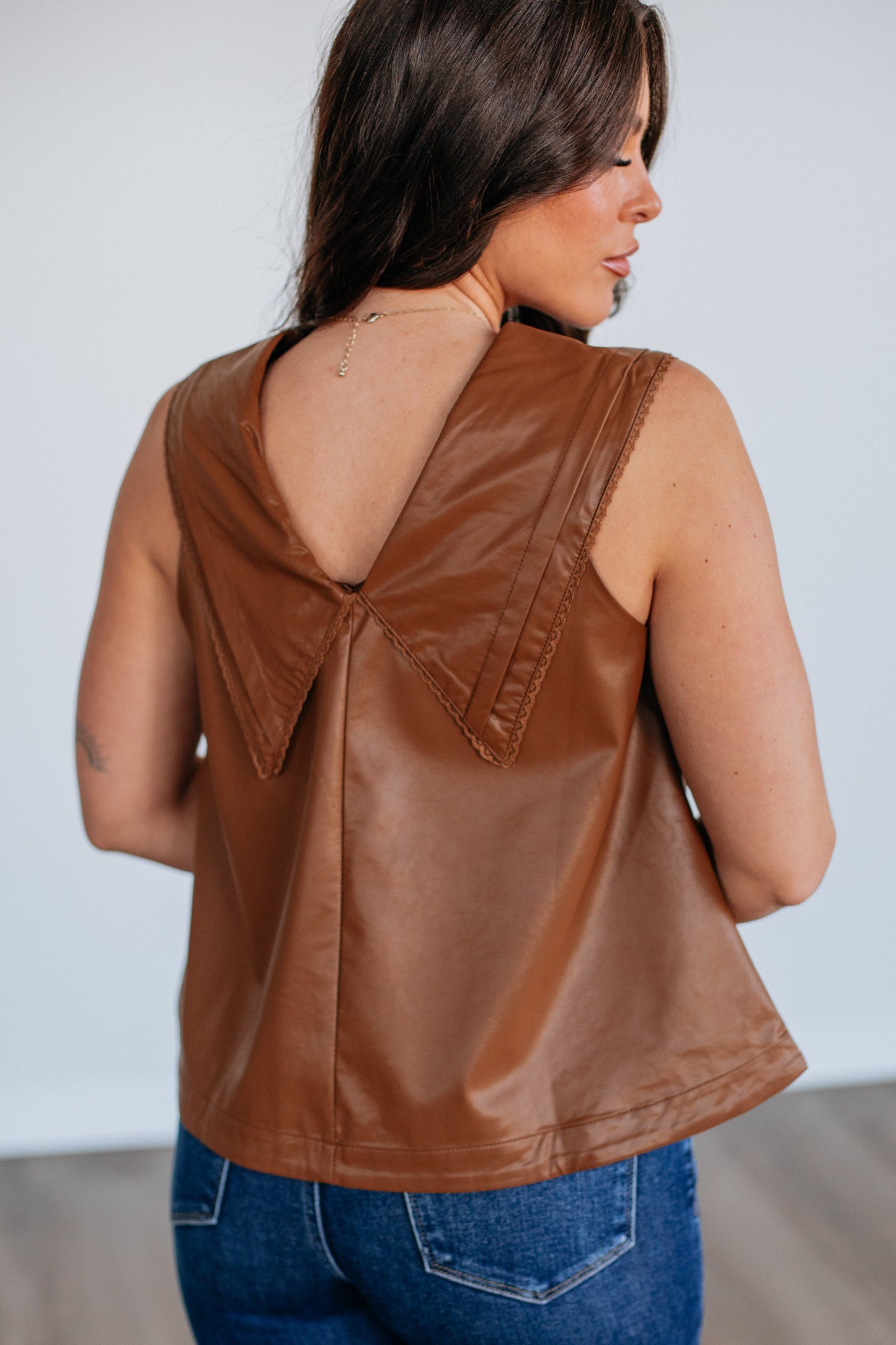 Perilla Leather Top