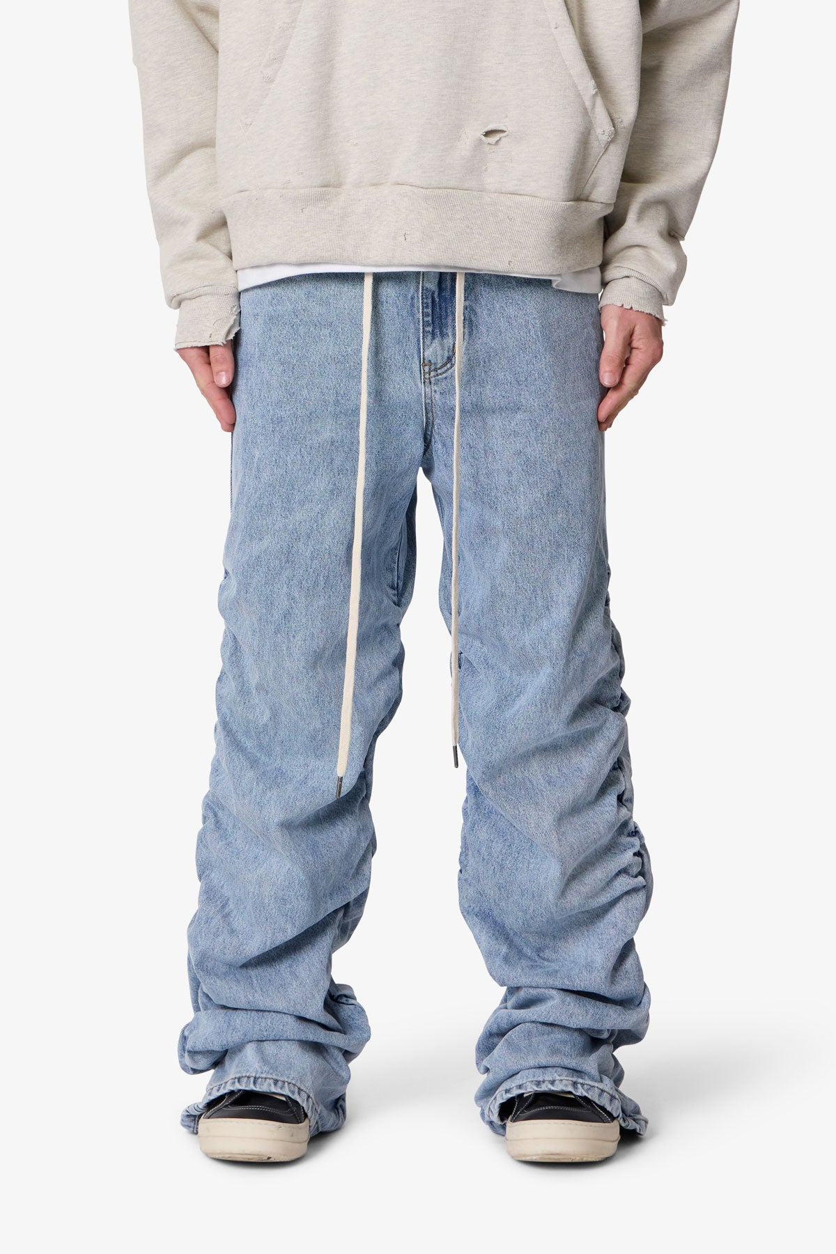 Ruched Denim - Light Blue