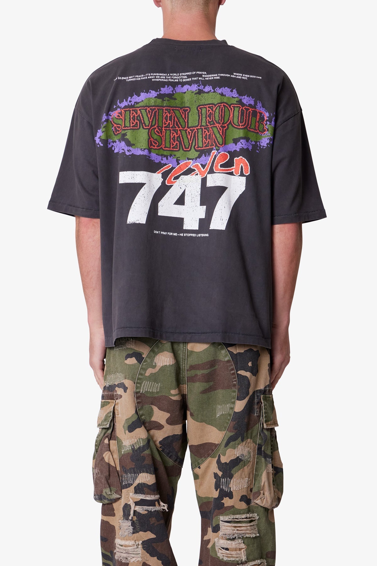 Snake 994 Printed Tee - Washed Black