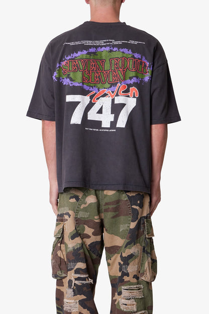 Snake 994 Printed Tee - Washed Black