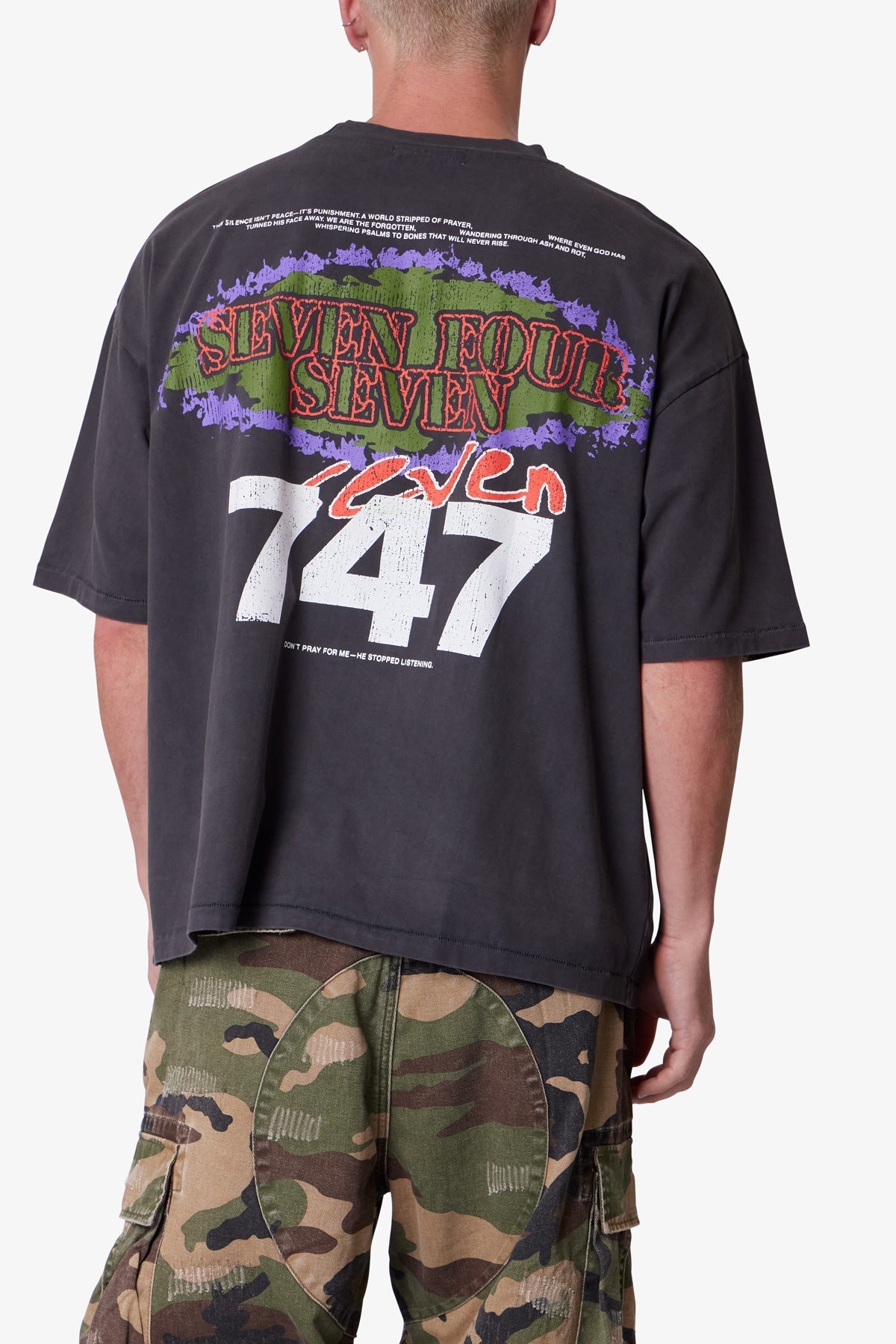 Snake 994 Printed Tee - Washed Black