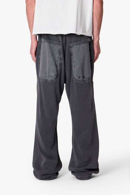 Thermal Cargo Sweatpants - Grey