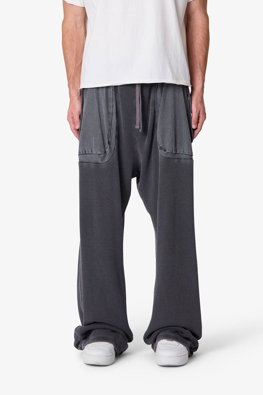 Thermal Cargo Sweatpants - Grey