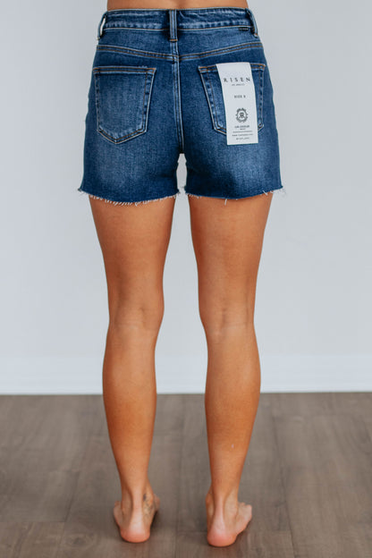 Tinley Risen Shorts - Dark Wash