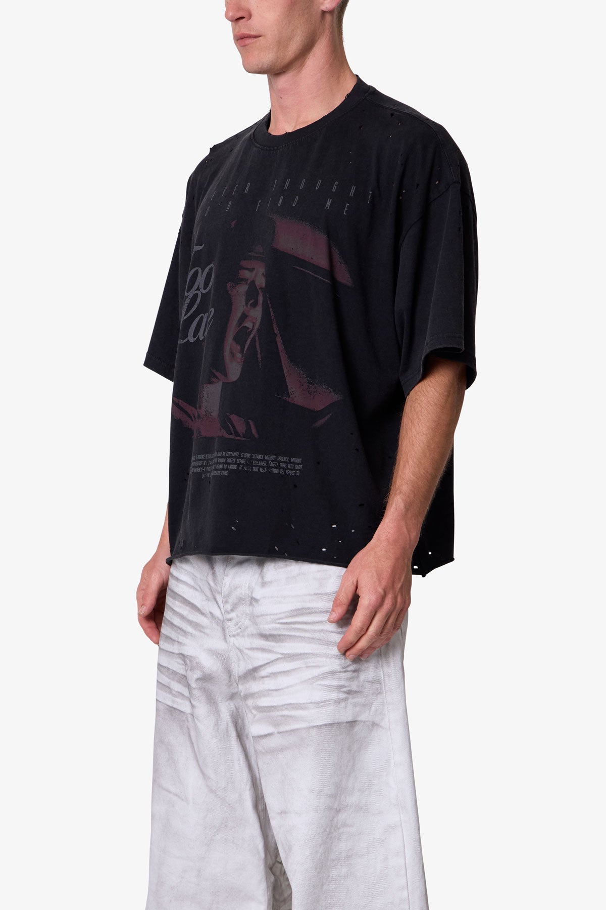 Too Late Tee - Washed Black