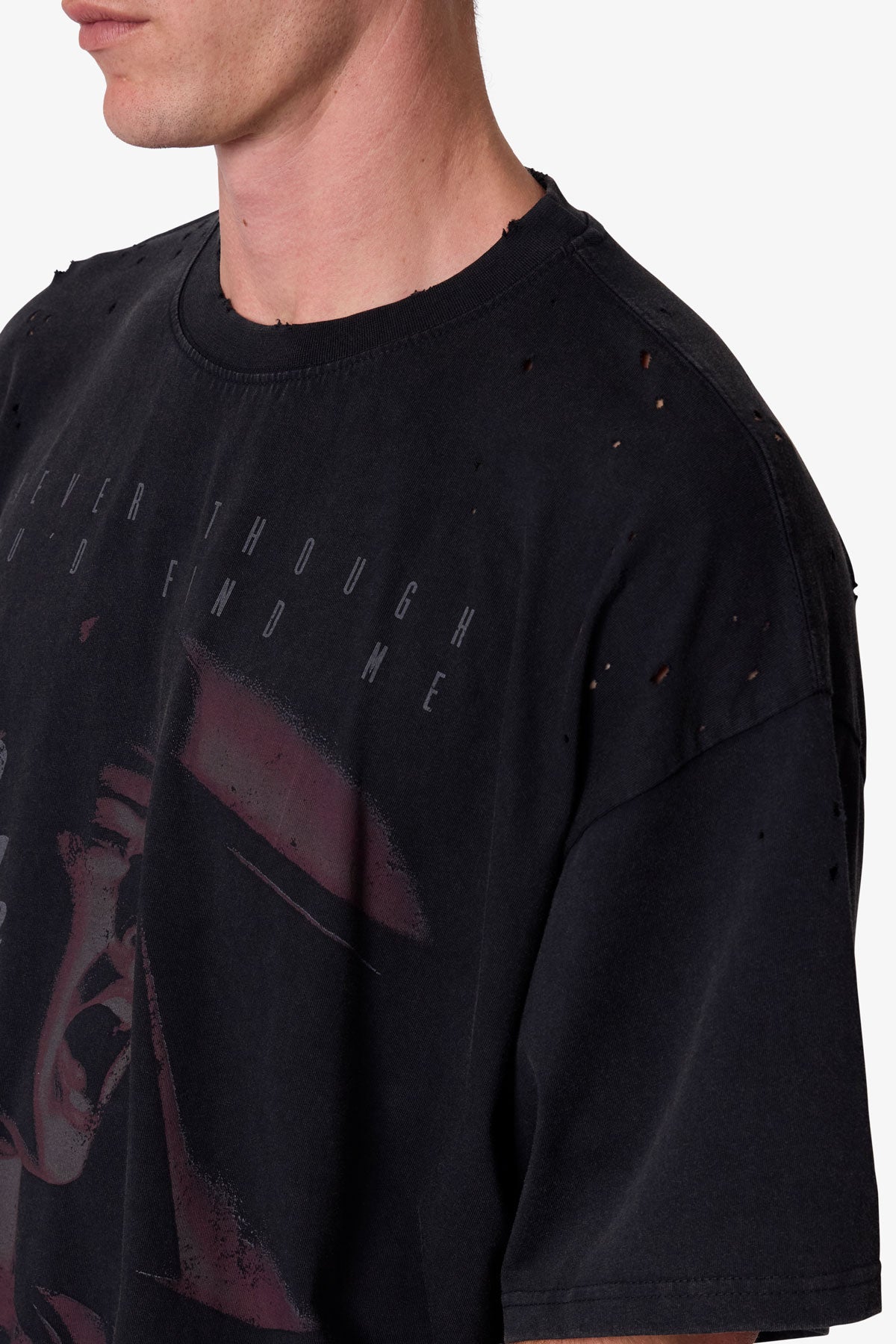 Too Late Tee - Washed Black