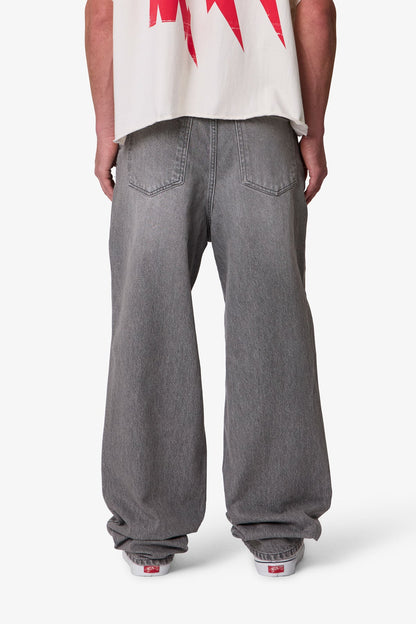 Ultra Baggy Blowout Denim - Washed Grey