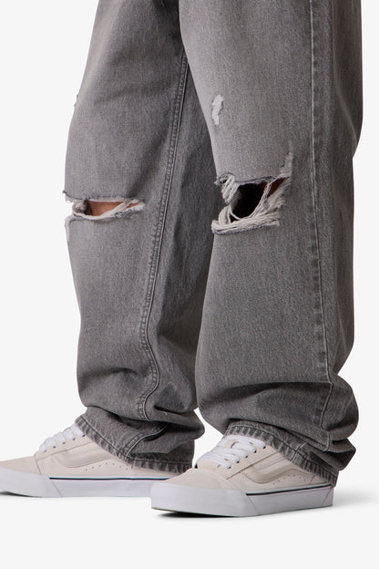 Ultra Baggy Blowout Denim - Washed Grey