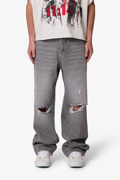 Ultra Baggy Blowout Denim - Washed Grey