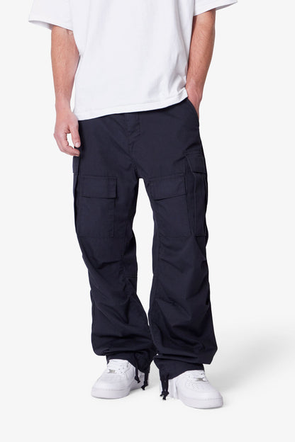 Ultra Baggy Cargo Pants - Black